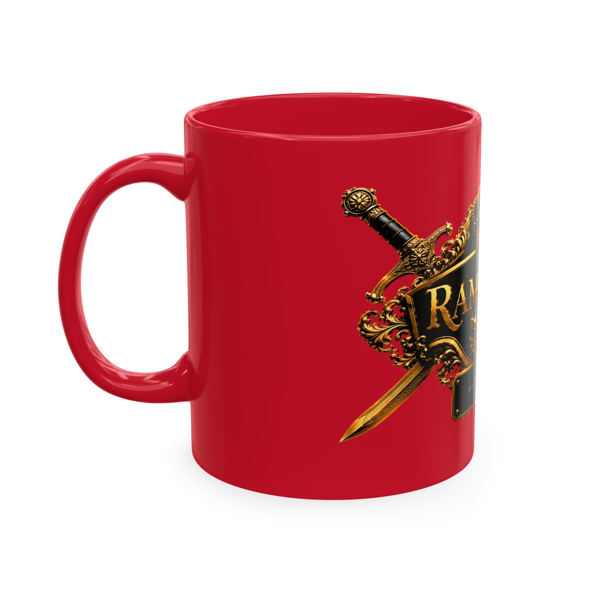Personalized  Ceramic Mug — Royal Gold Crown Design