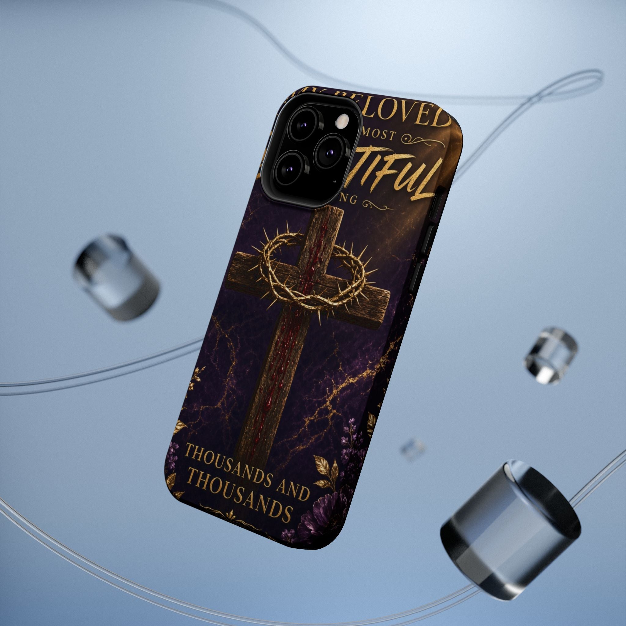 Christian Cross Magnetic Impact-Resistant Phone Case — "Beloved Most Beautiful" Scripture Design