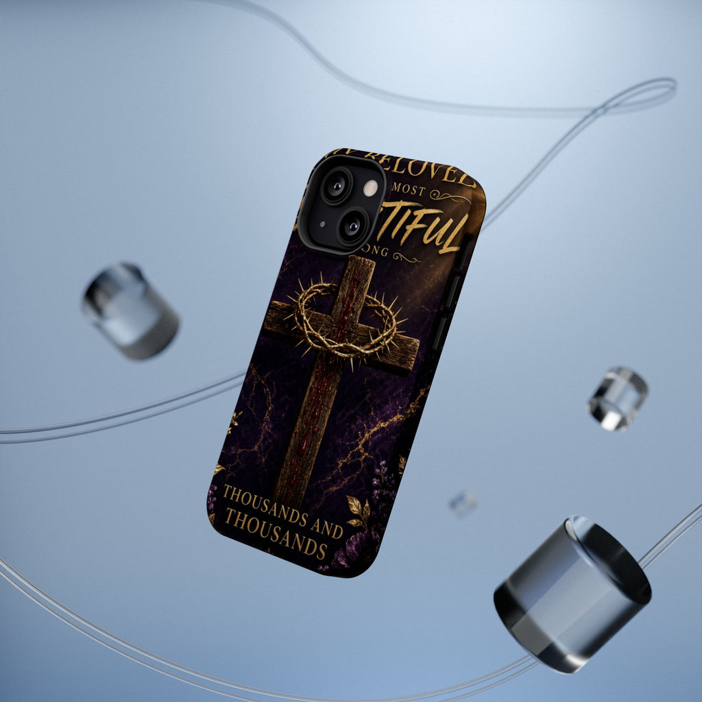 Christian Cross Magnetic Impact-Resistant Phone Case — "Beloved Most Beautiful" Scripture Design