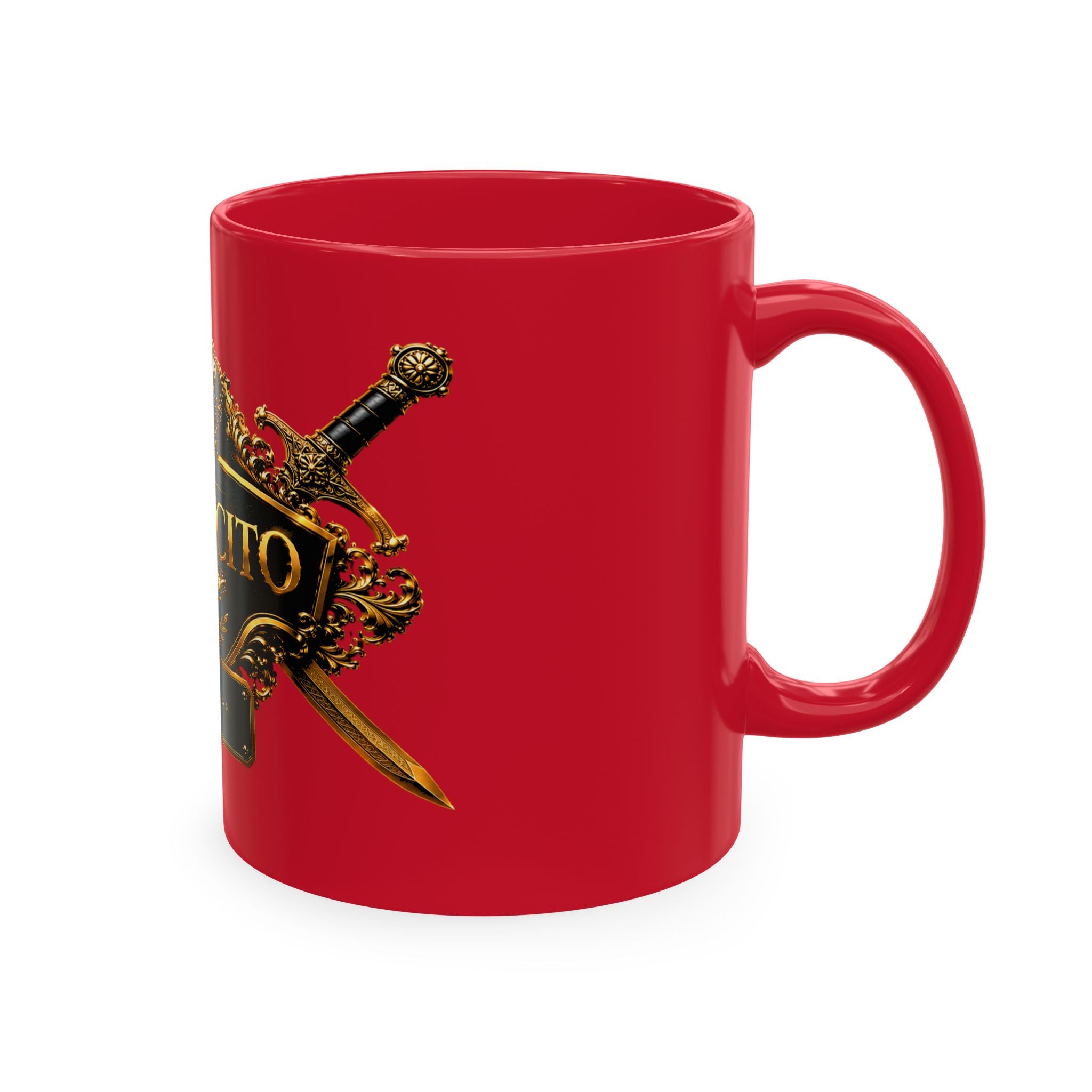 Personalized  Ceramic Mug — Royal Gold Crown Design