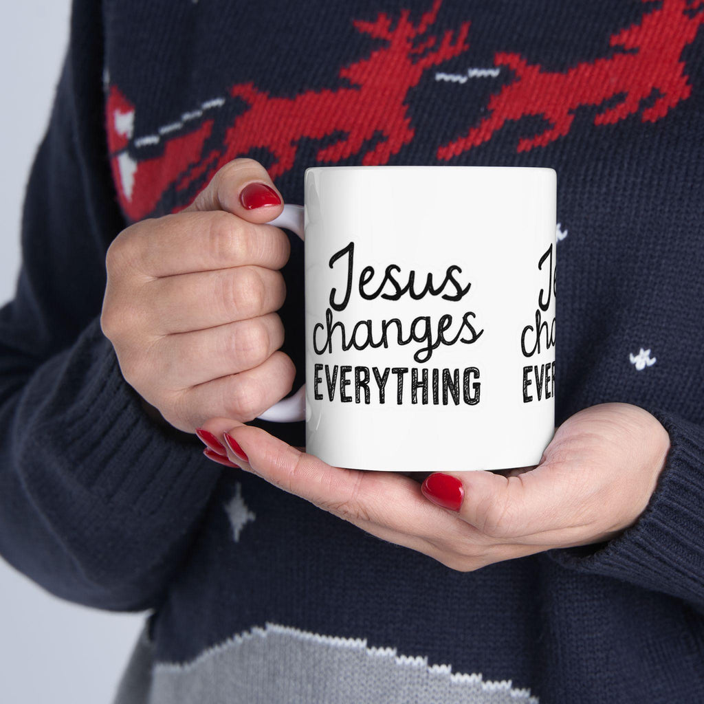 Inspirational Faith Coffee Mug | Christian Bible Verse Gift, Encouragement Cup for Her & Him, 11oz & 15oz
