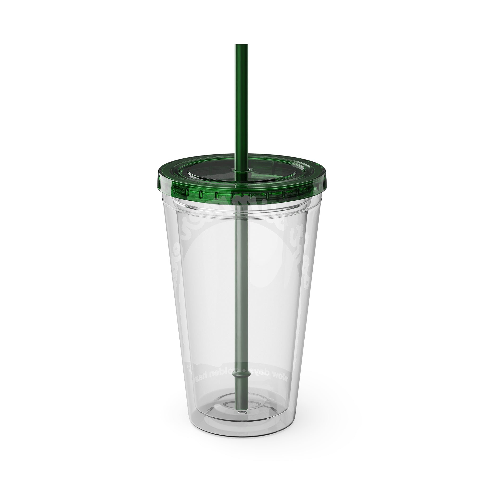 Soft Summer sunset beach drink illustration Tumbler