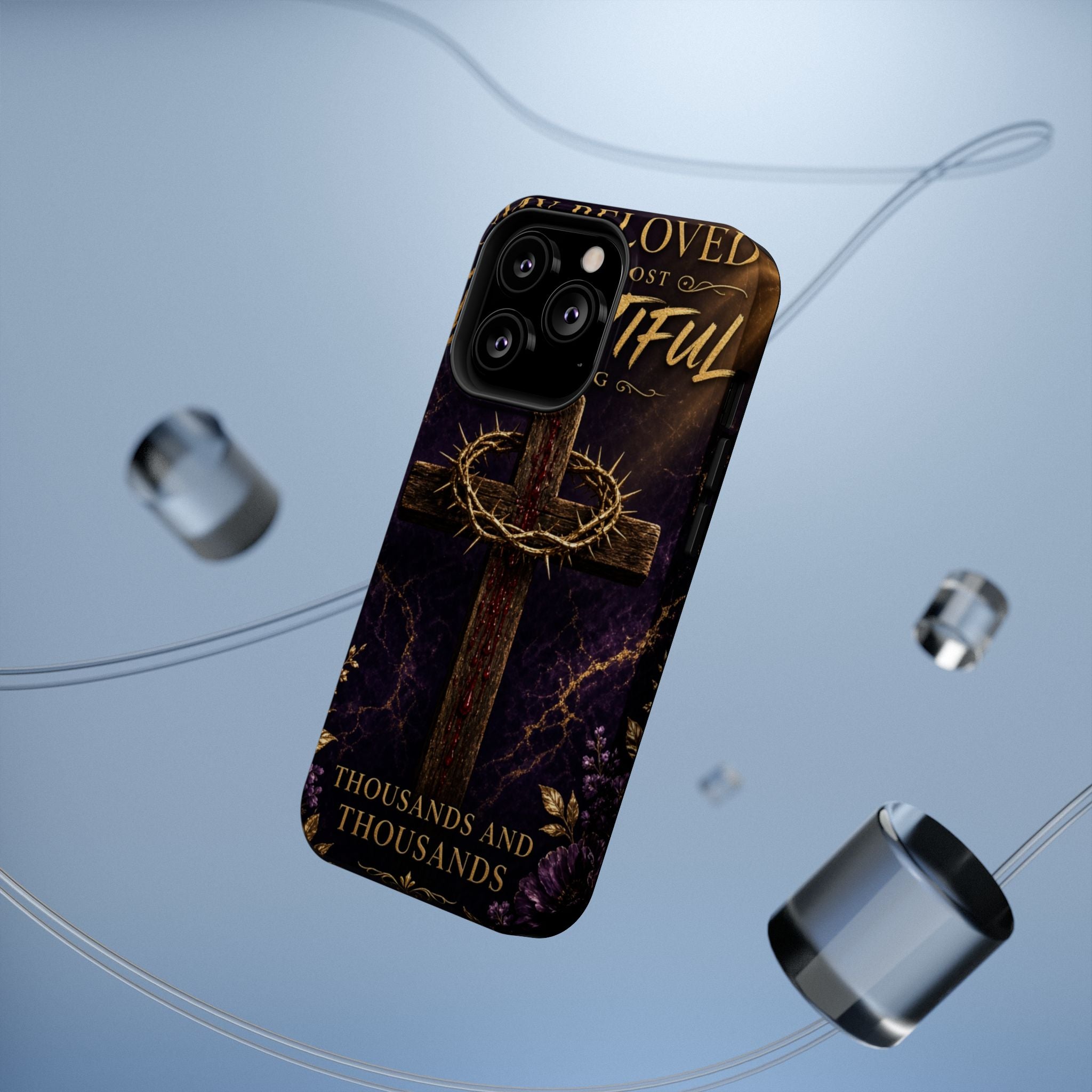 Christian Cross Magnetic Impact-Resistant Phone Case — "Beloved Most Beautiful" Scripture Design