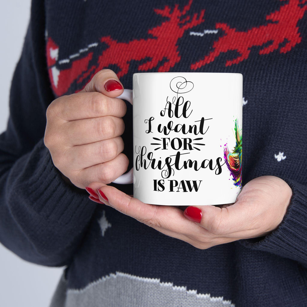 Taza de Gato Colorida y Psicodélica - Regalo Whimsical para Cat Lovers, Mug de Cerámica Estética de Gatos, Regalo para Dueños de Gatos