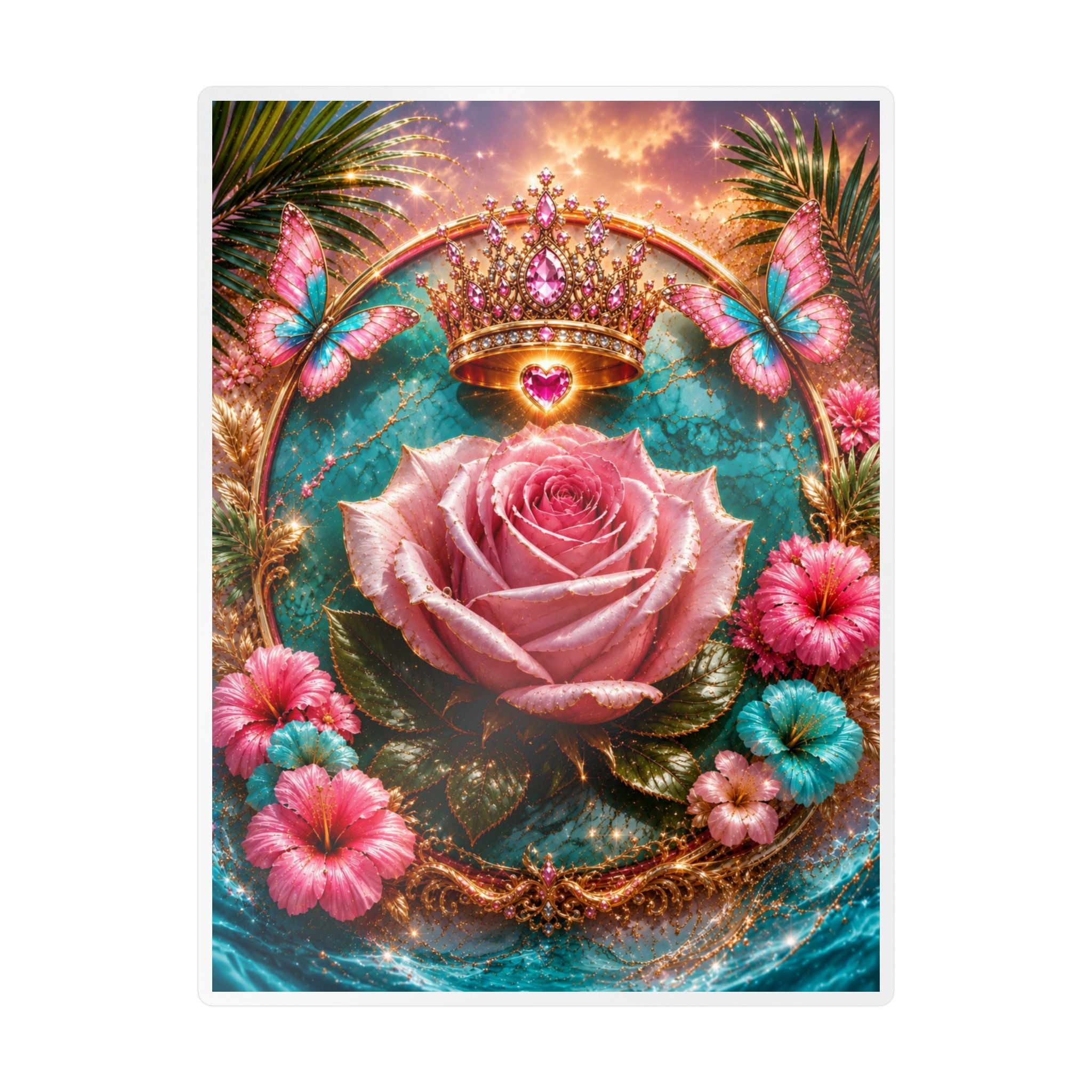 Royal Rose Kiss-Cut Vinyl Sticker