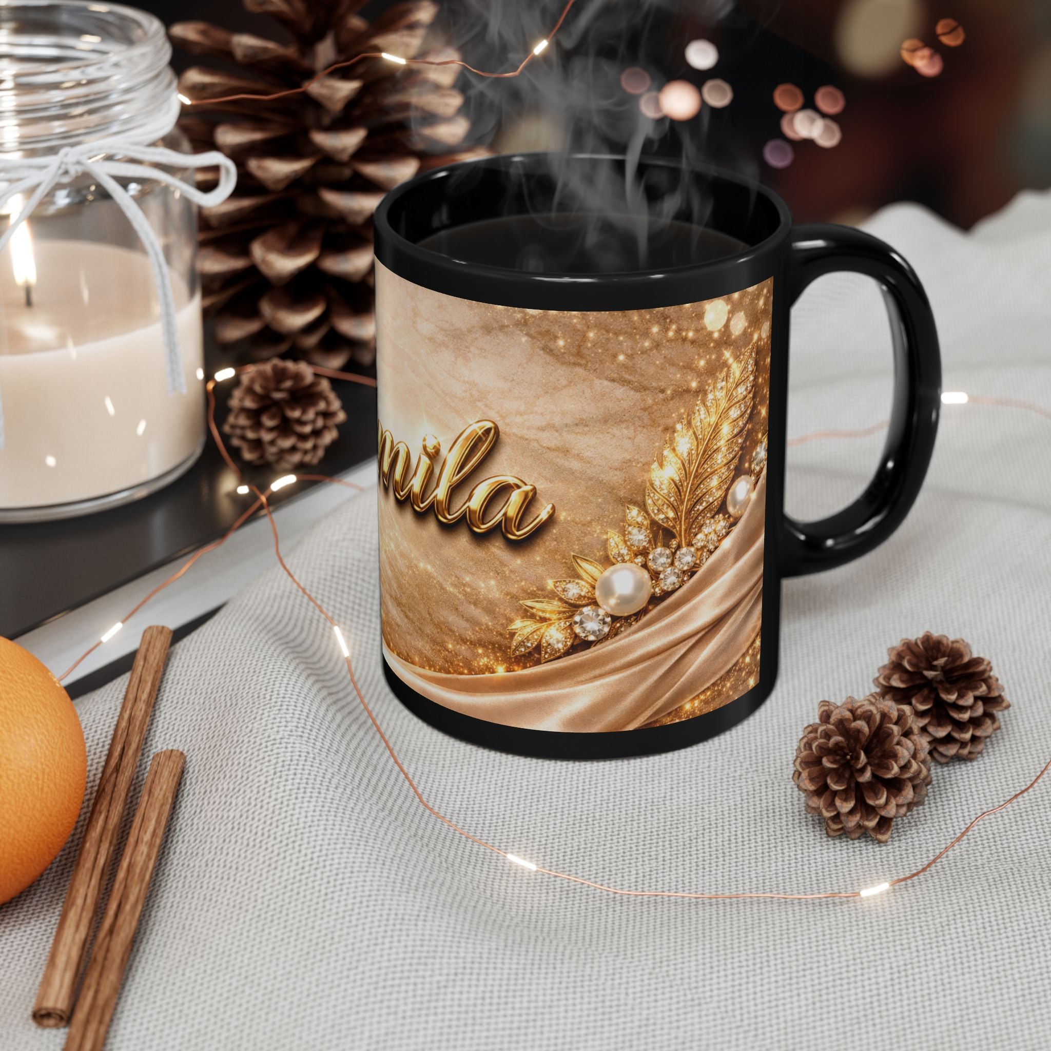 Golden Edition Mug “Camila” by BLESSDGIRL777