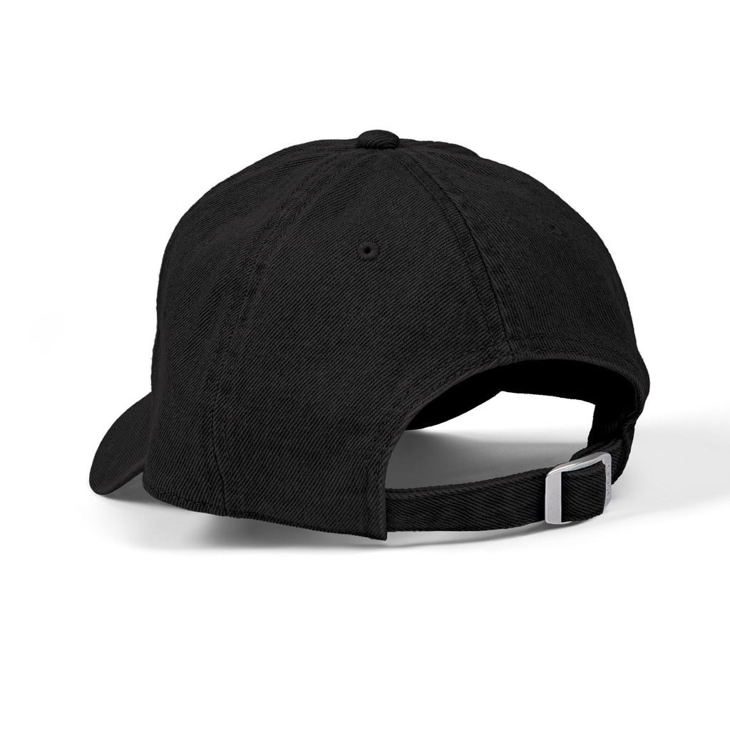 Embroidered Gold Crest Denim Hat — Vintage Royal Badge Baseball Cap