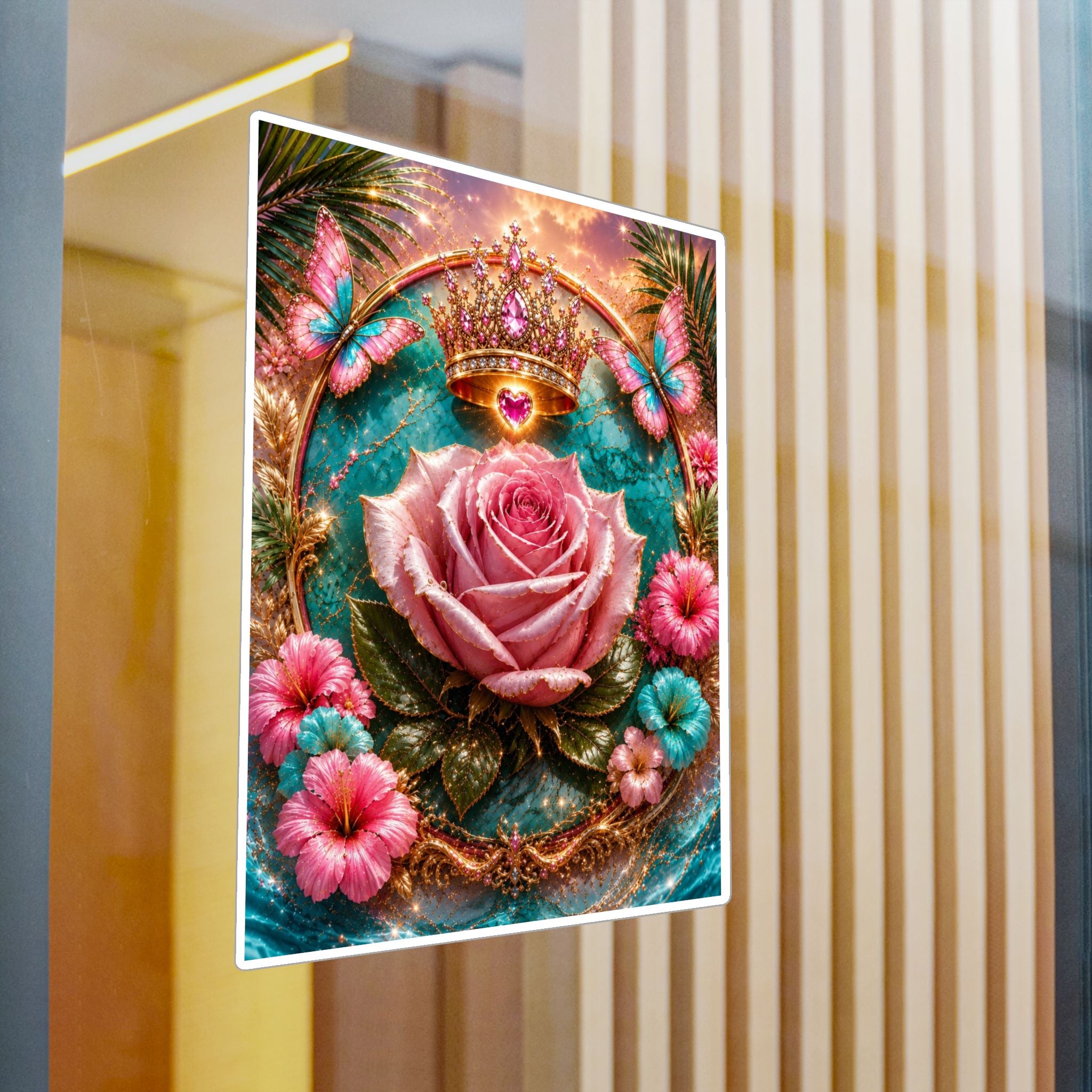 Royal Rose Kiss-Cut Vinyl Sticker