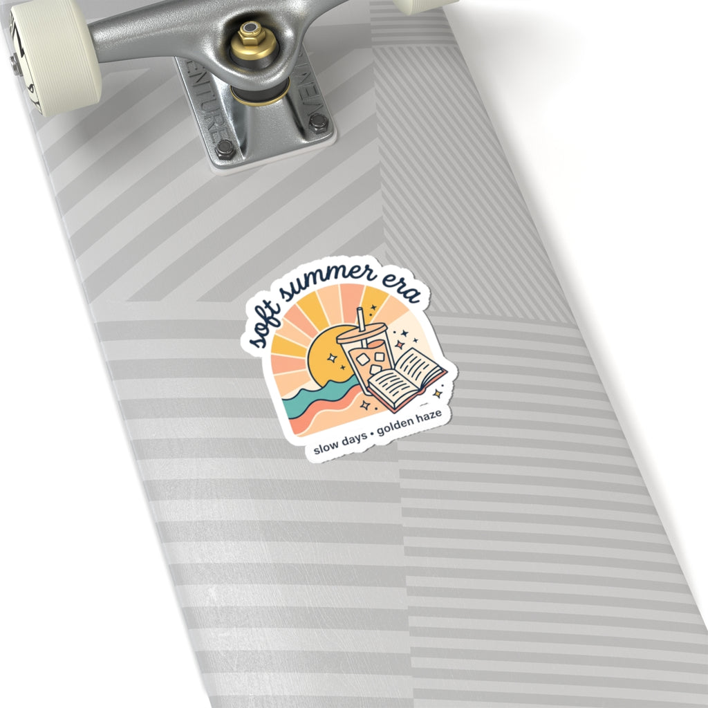 Soft Summer Era Kiss-Cut Stickers | summer aesthetic, pastel coastal vibes