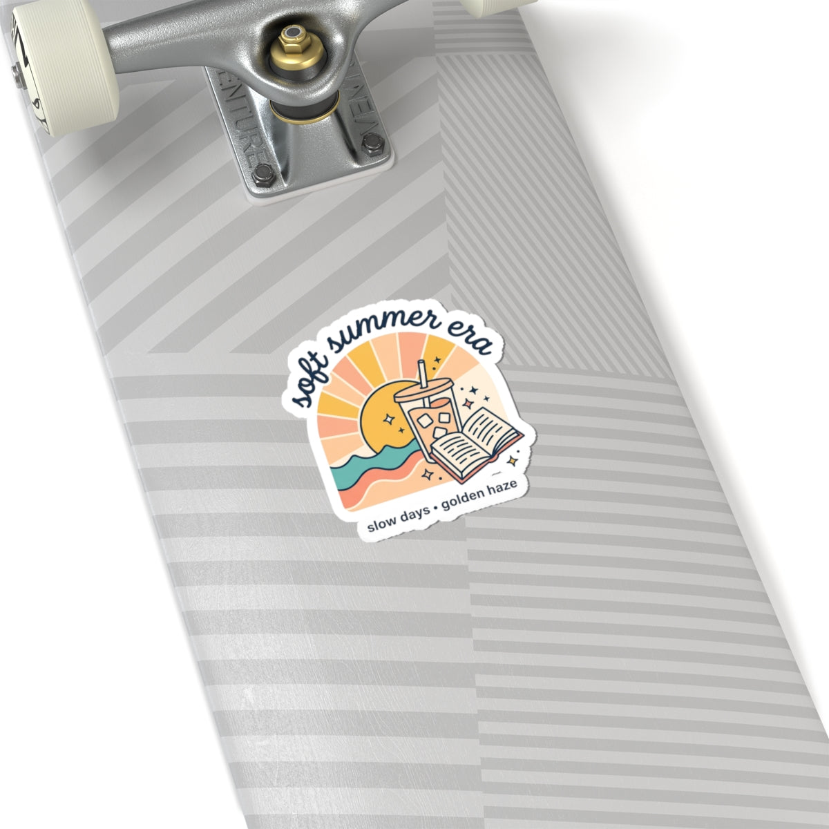 Soft Summer Era Kiss-Cut Stickers | summer aesthetic, pastel coastal vibes
