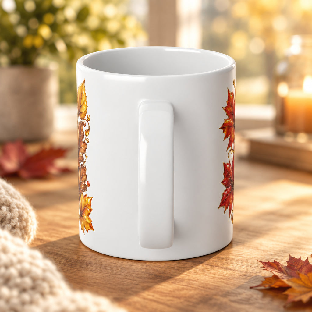 Autumn Maple Leaves 20 oz Ceramic Mug