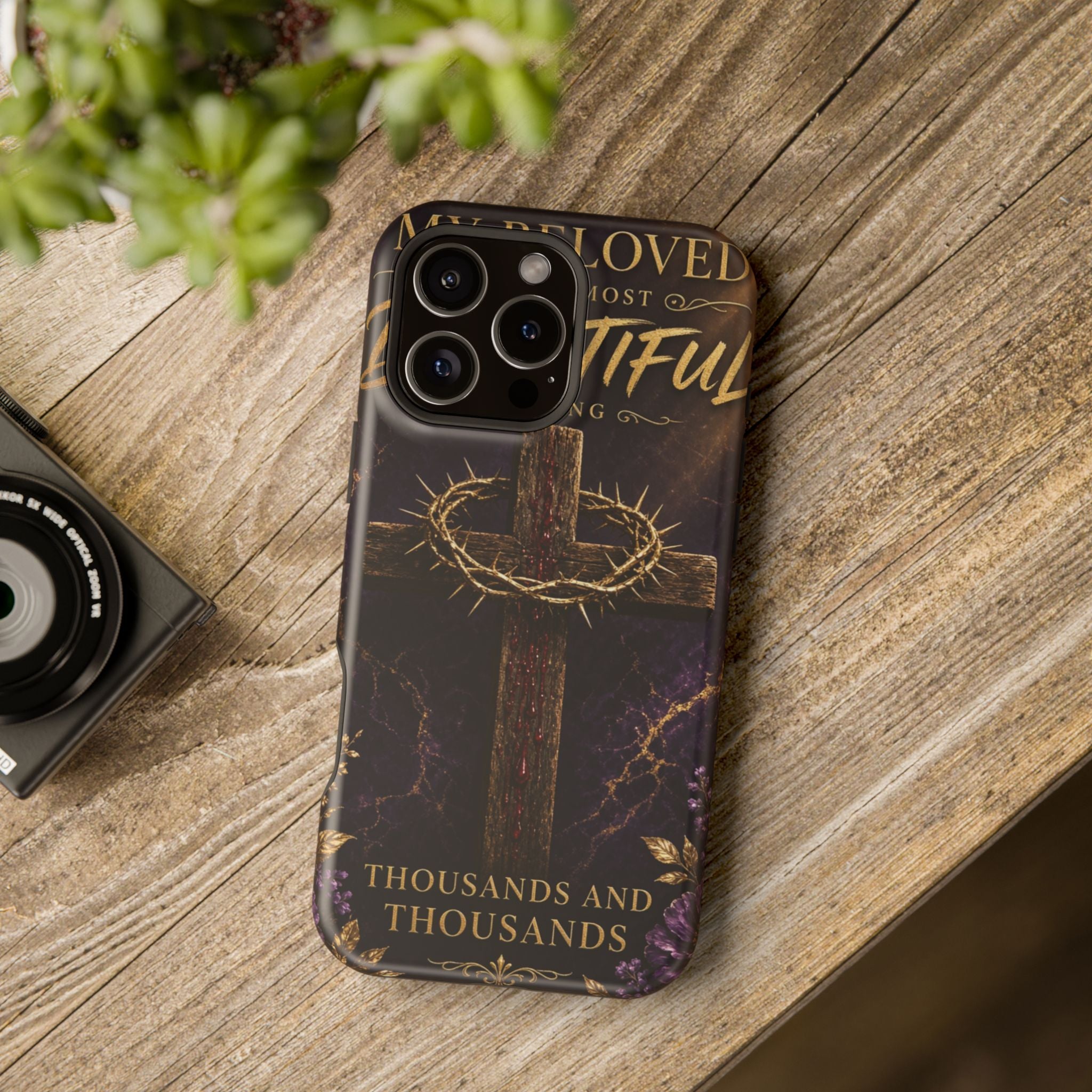 Christian Cross Magnetic Impact-Resistant Phone Case — "Beloved Most Beautiful" Scripture Design