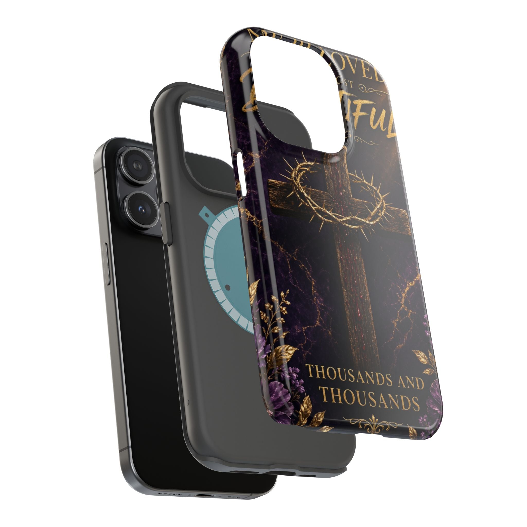 Christian Cross Magnetic Impact-Resistant Phone Case — "Beloved Most Beautiful" Scripture Design