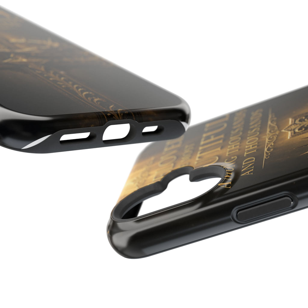 Magnetic Impact-Resistant Phone Case — "Most Beautiful" Cross with Crown of Thorns