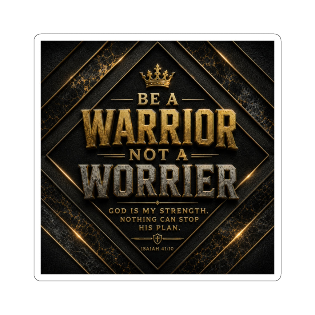 Be a Warrior Not a Worrier Sticker