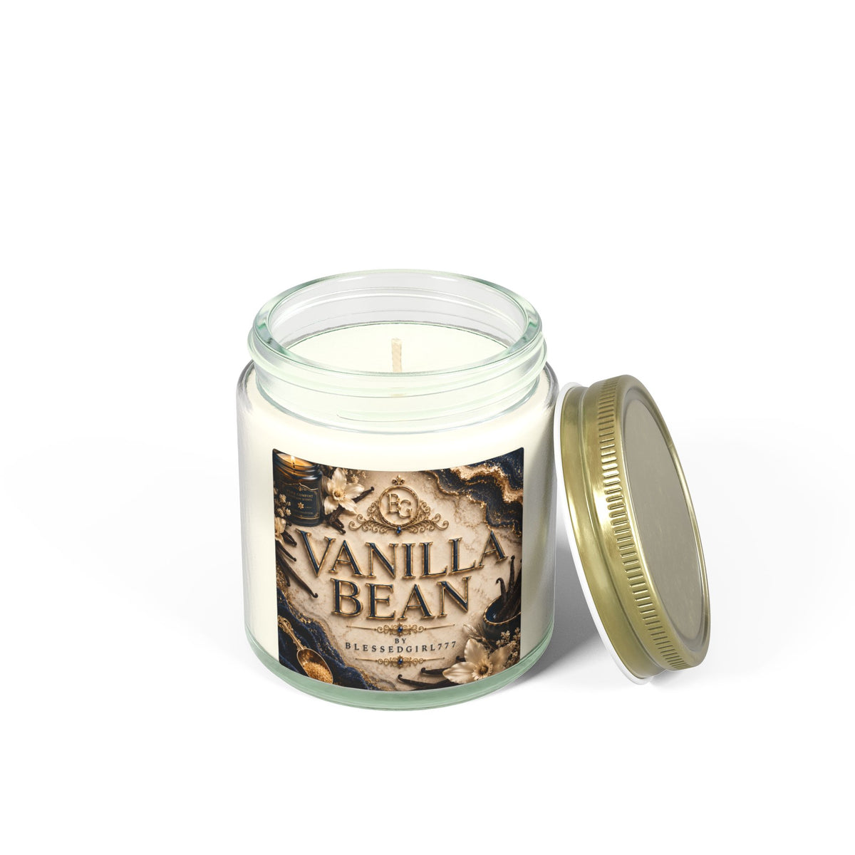 Vanilla Bean Coconut-Apricot Wax Candle (4oz & 9oz)