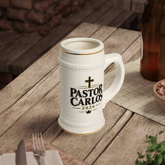 Jesus Never Fails Ceramic Beer Stein Mug — Faith-Based Pastor Appreciation Gift