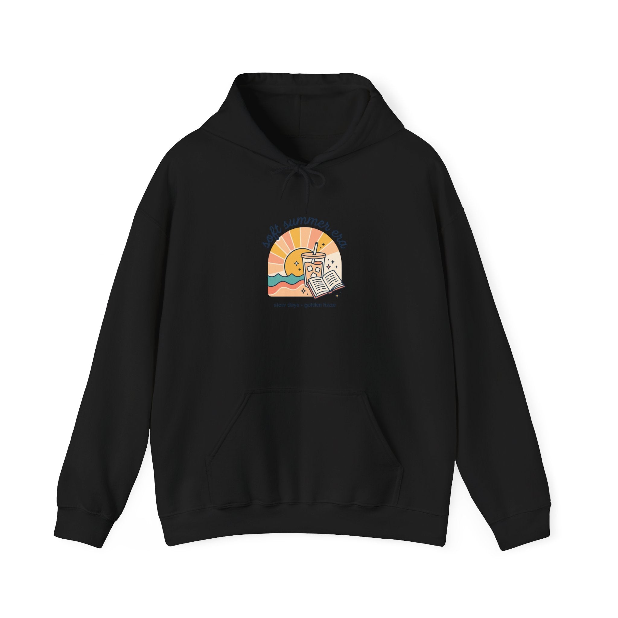 Sunny Retro Beach Scene Hoodie | summer aesthetic, coastal vibes