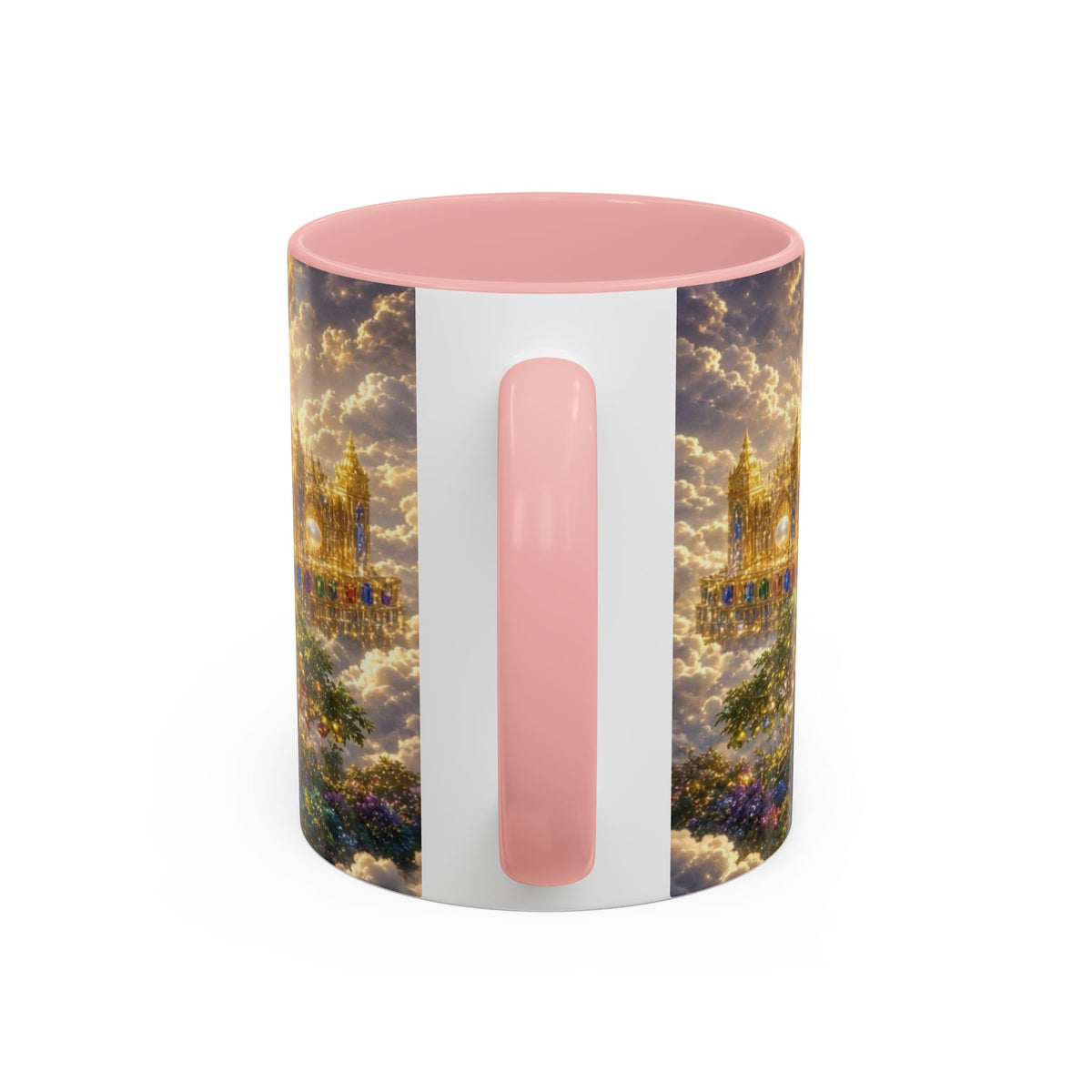 Heavenly City Christian Coffee Mug — Golden Celestial Paradise Design (11/15oz)