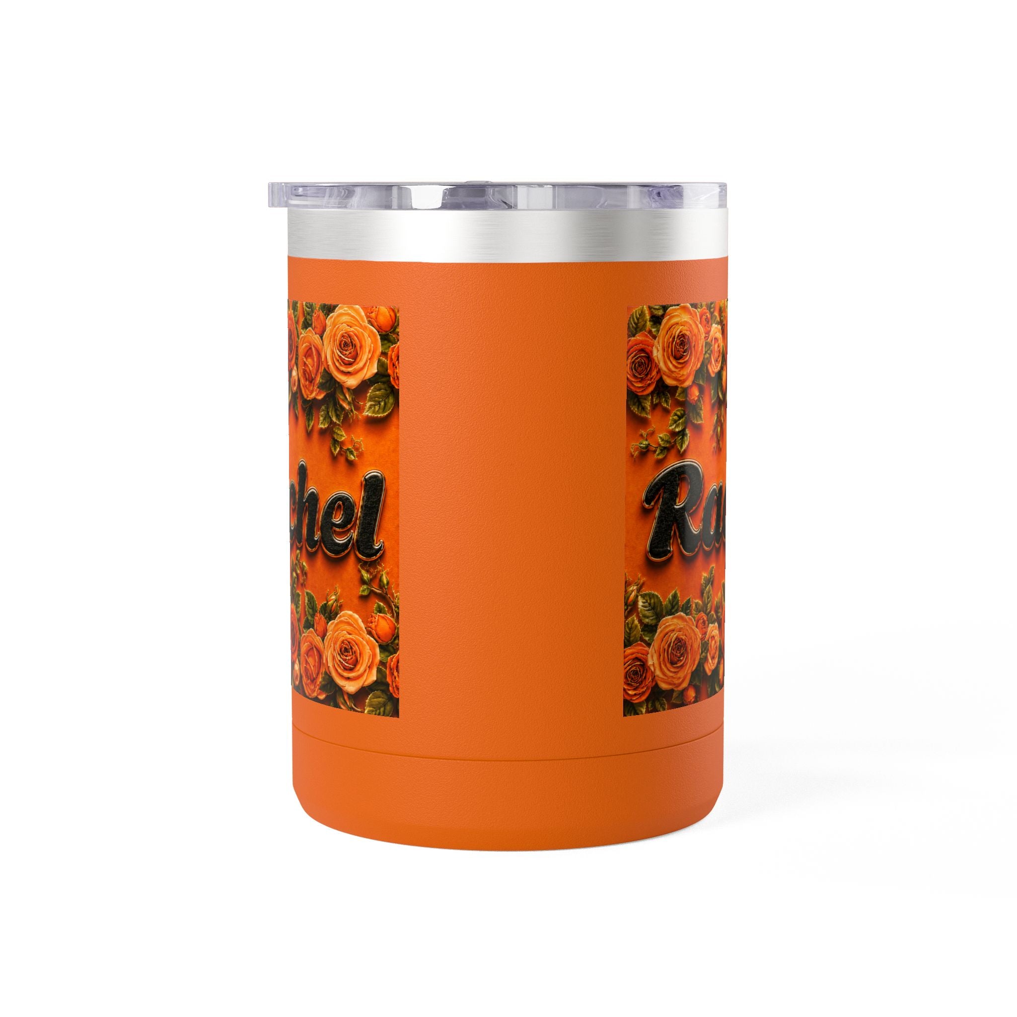 Personalized Rachel Floral 15oz Travel Mug — Insulated Coffee Tumbler