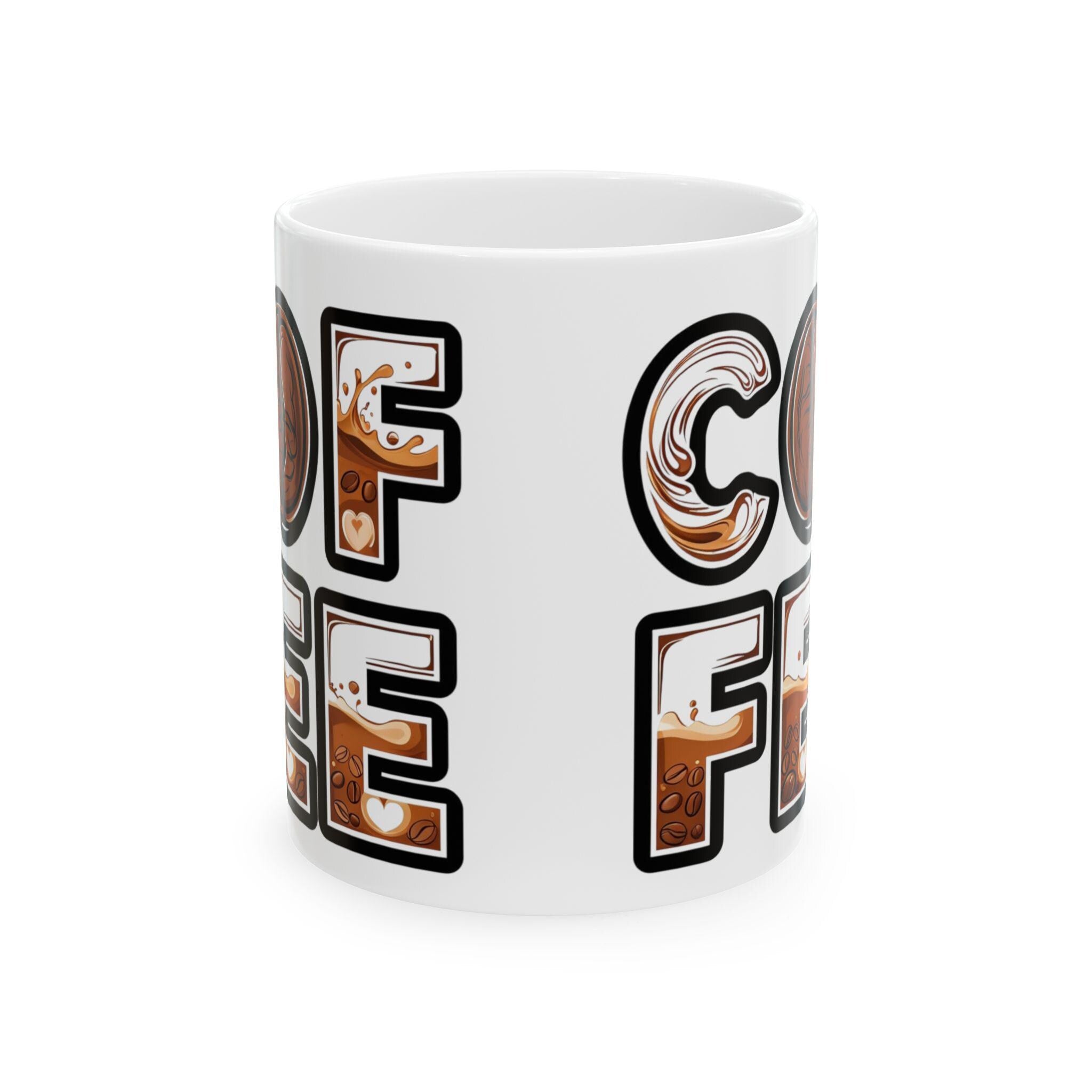 Taza de Café Única y Divertida - Regalo Artístico para Mujer, Mug de Cerámica Estética Colorida, Unique Coffee Cup, Regalo para Amiga