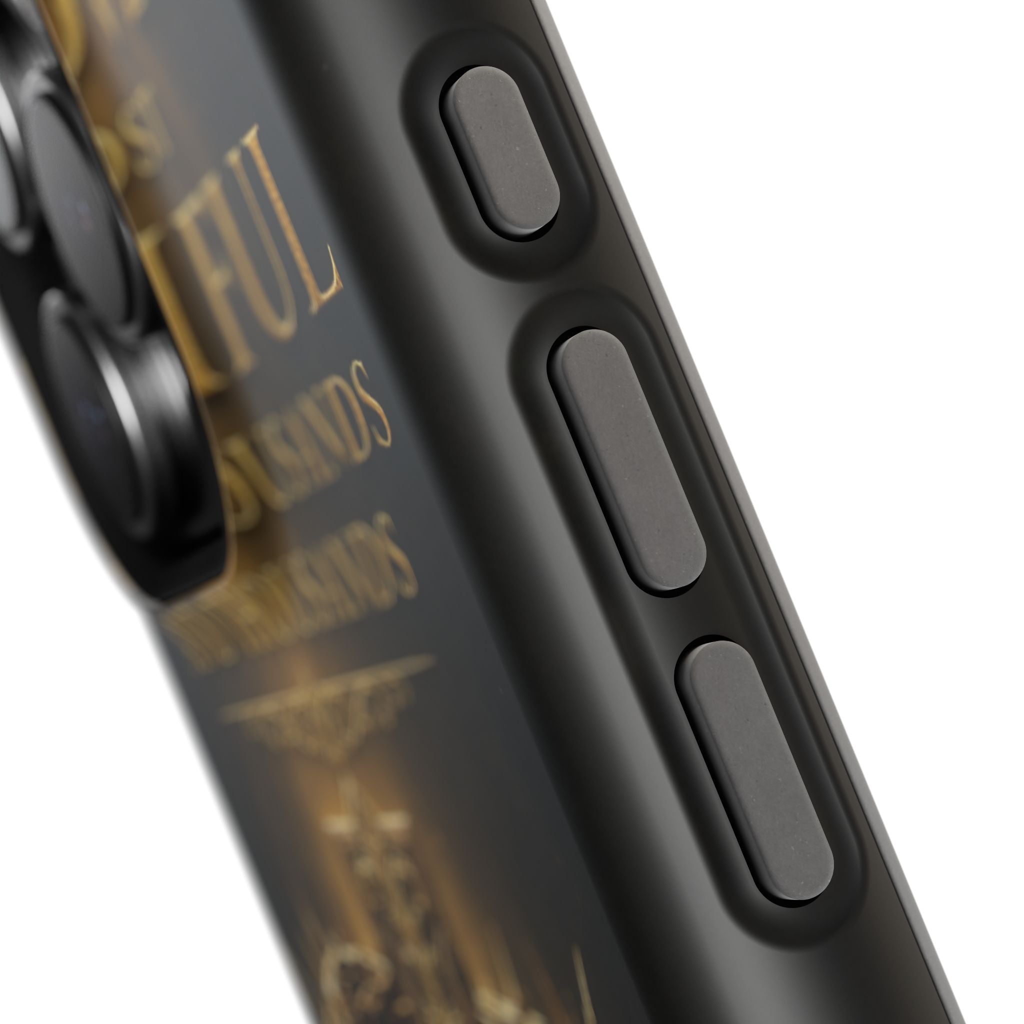Magnetic Impact-Resistant Phone Case — "Most Beautiful" Cross with Crown of Thorns
