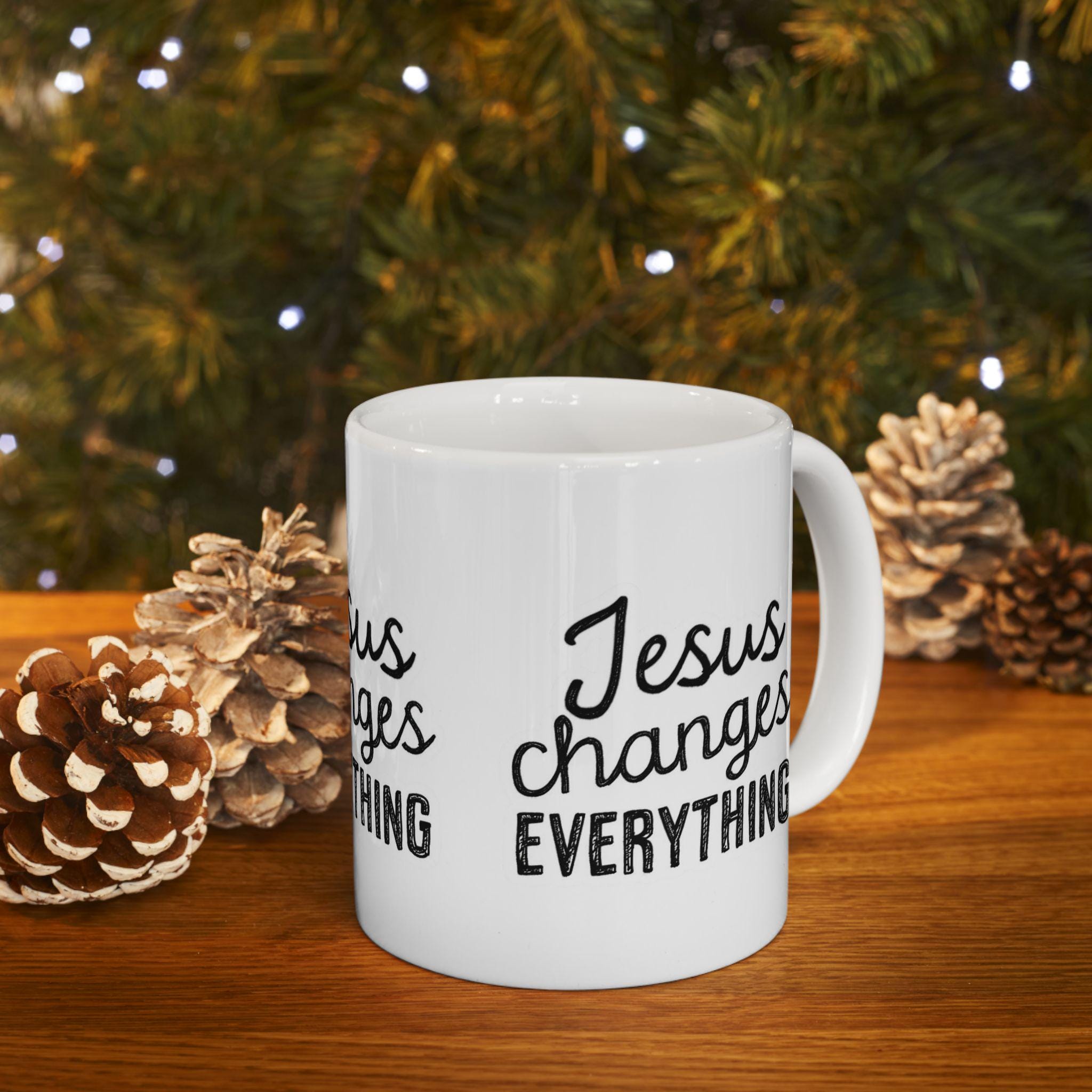 Inspirational Faith Coffee Mug | Christian Bible Verse Gift, Encouragement Cup for Her & Him, 11oz & 15oz