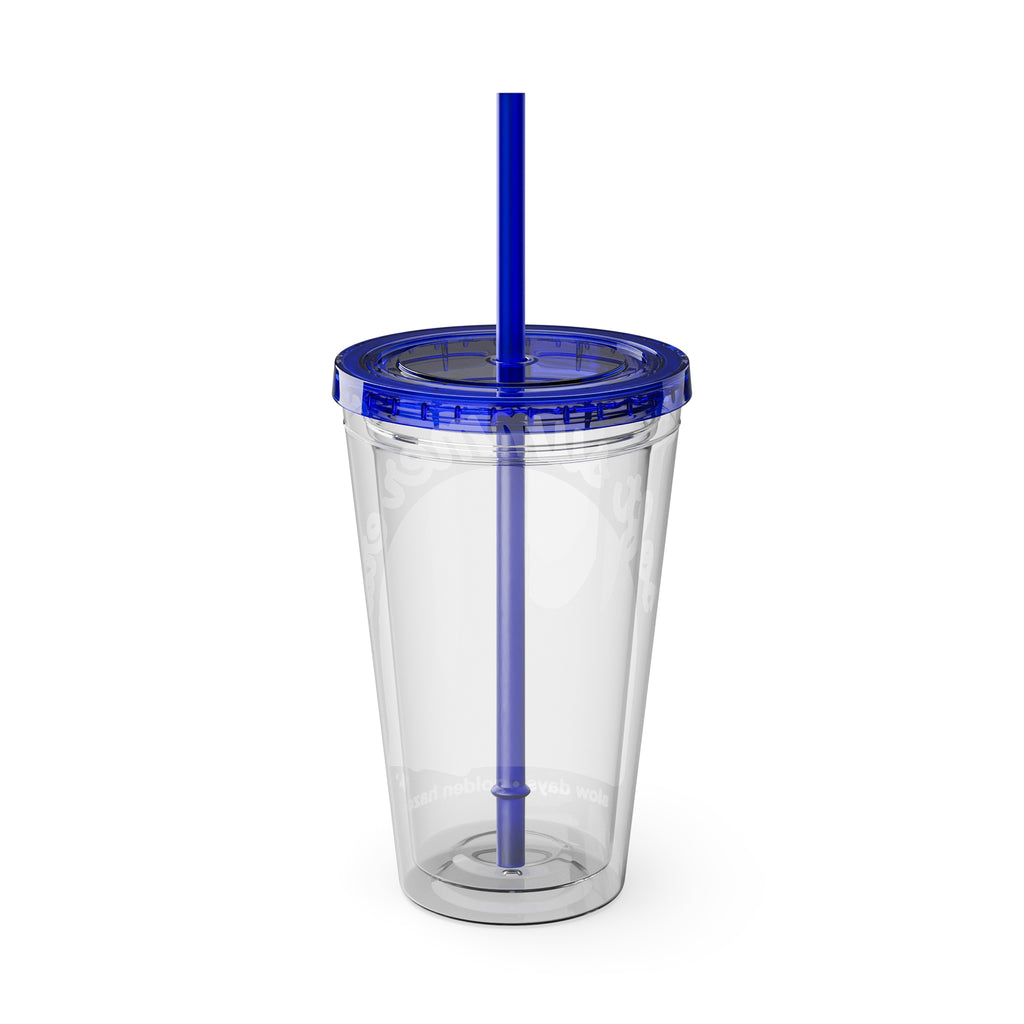 Soft Summer sunset beach drink illustration Tumbler
