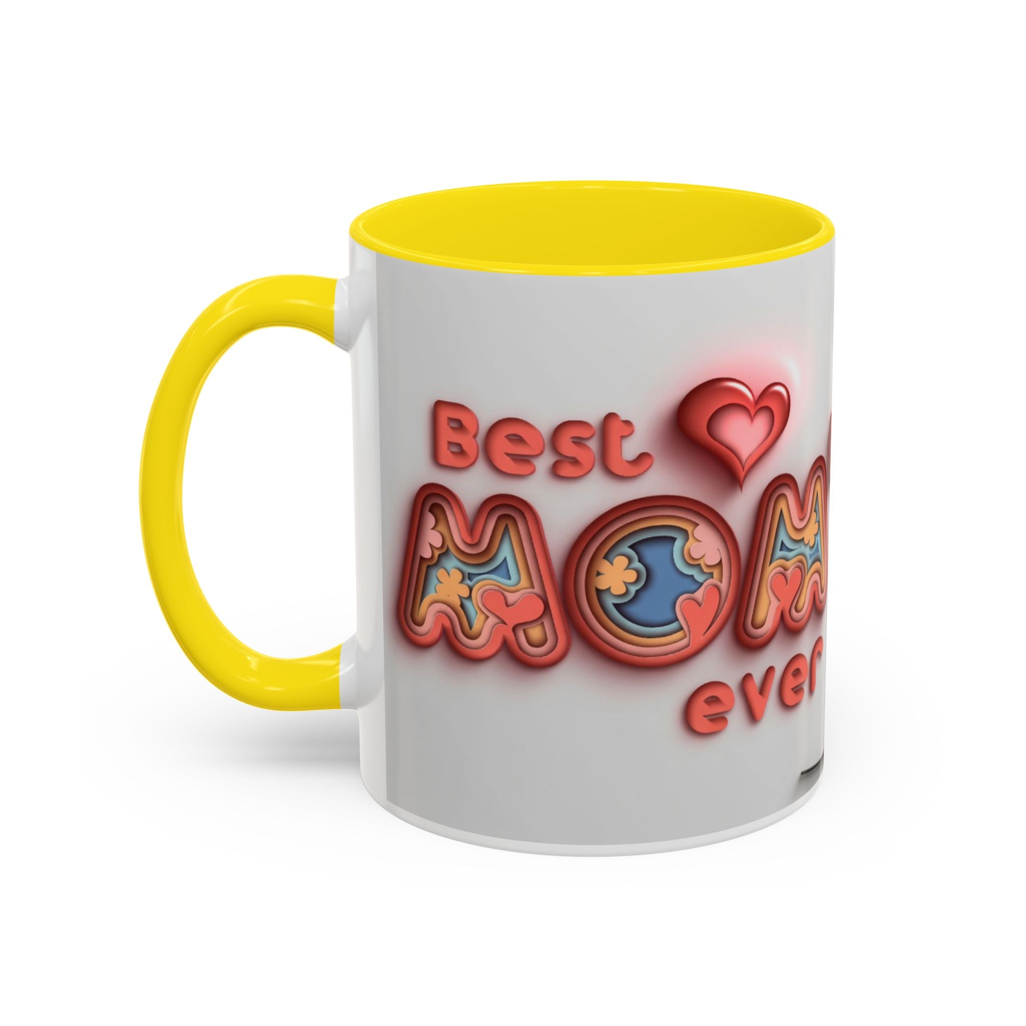 Custom Accent Coffee Mug - Perfect Gift for Moms, Personalized Mug, Valentines Day Gift, Unique Coffee Cup, Mother's Day