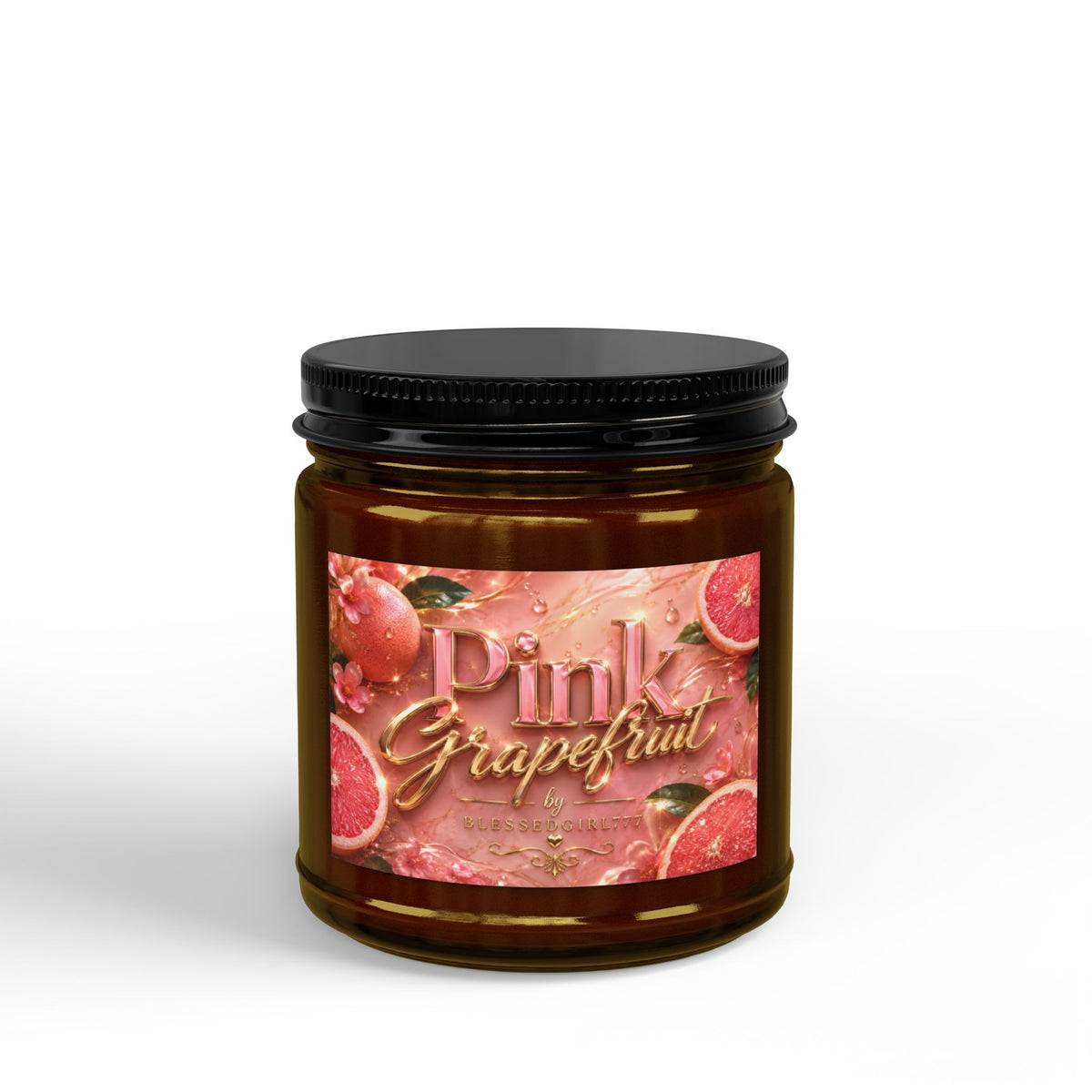 Pink Grapefruit Soy Candle — Scented Jar Candle (4oz & 9oz)