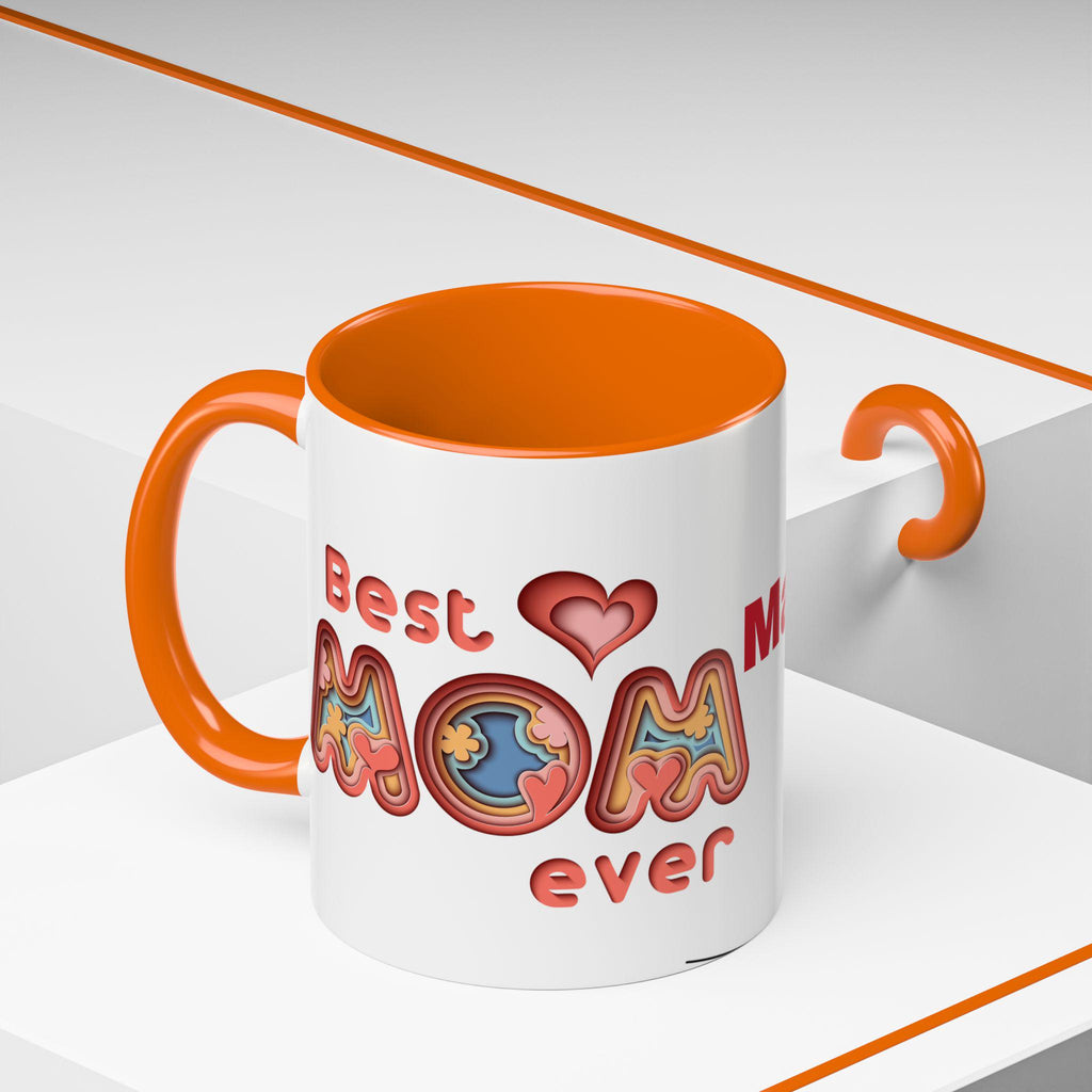 Taza Personalizada con Acento de Color - Regalo de Cumpleaños para Mujer, Custom Accent Coffee Mug, Taza con Interior de Color