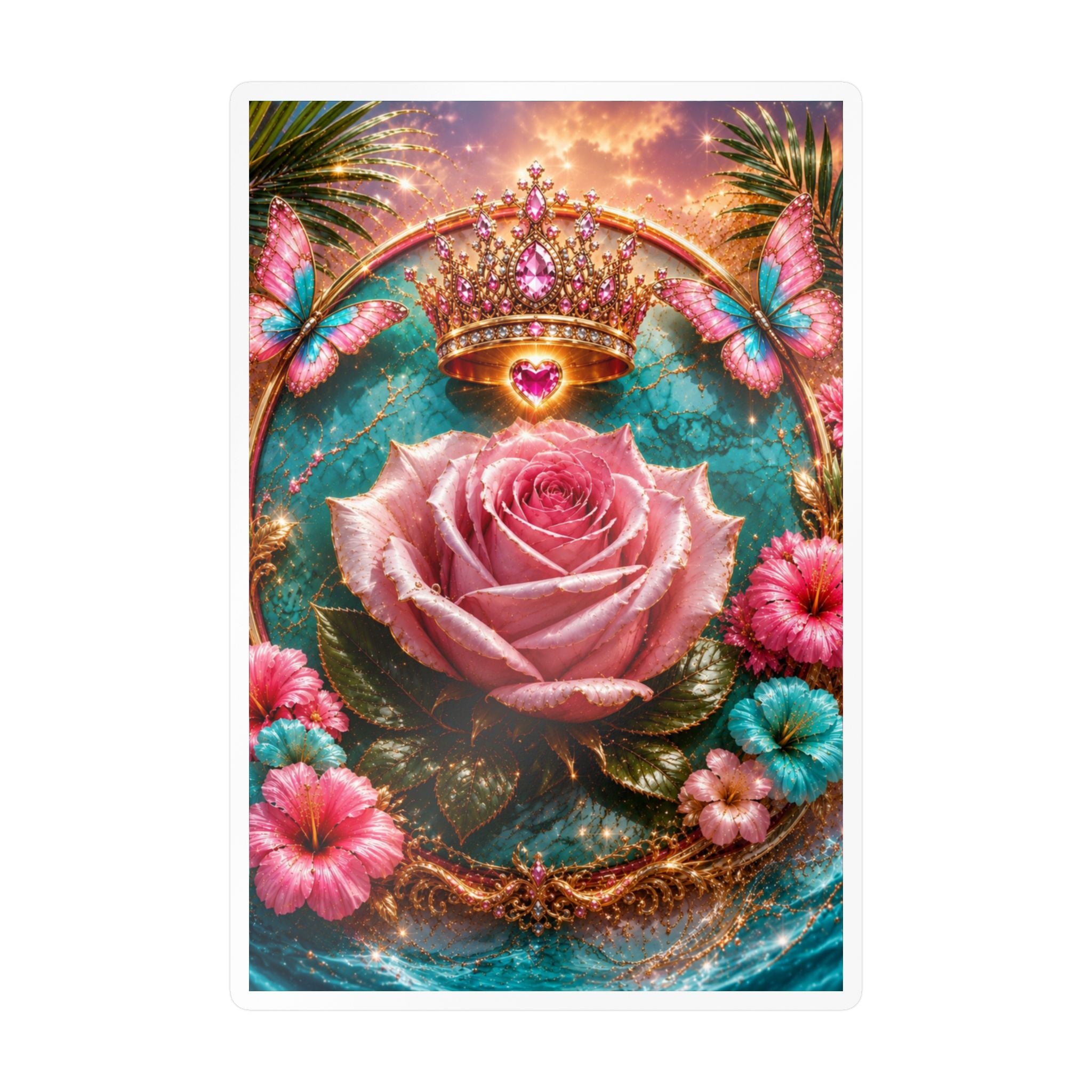 Royal Rose Kiss-Cut Vinyl Sticker