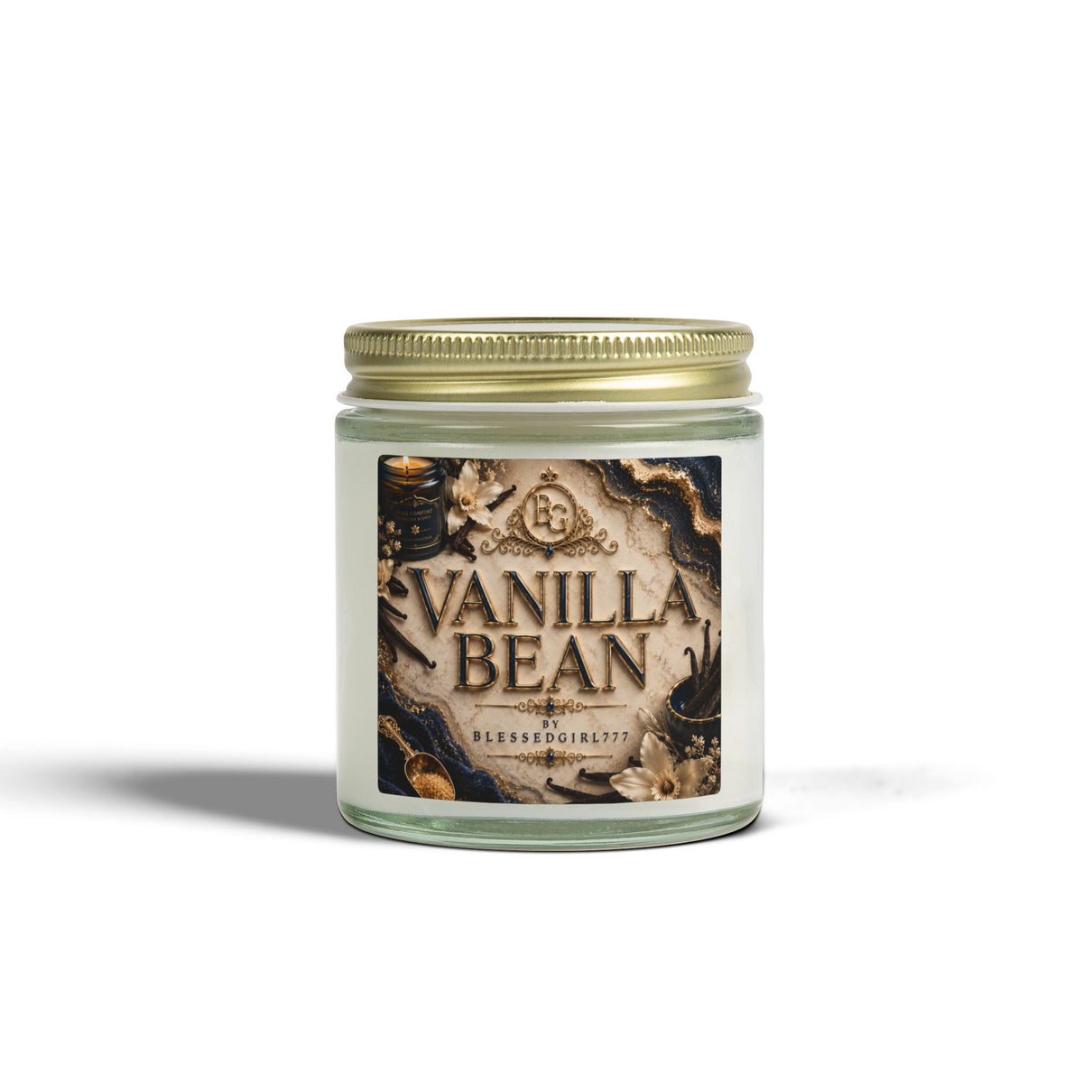 Vanilla Bean Coconut-Apricot Wax Candle (4oz & 9oz)