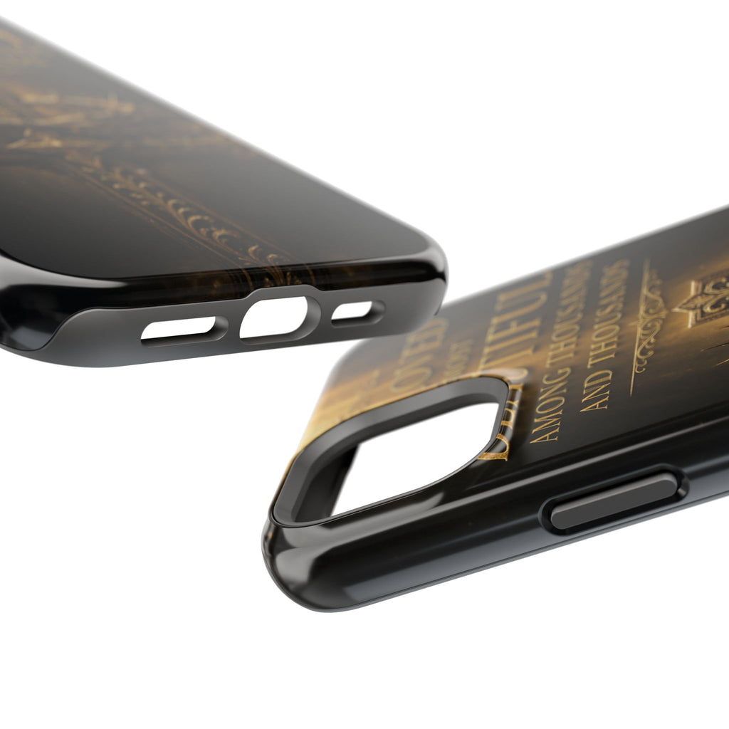 Magnetic Impact-Resistant Phone Case — "Most Beautiful" Cross with Crown of Thorns