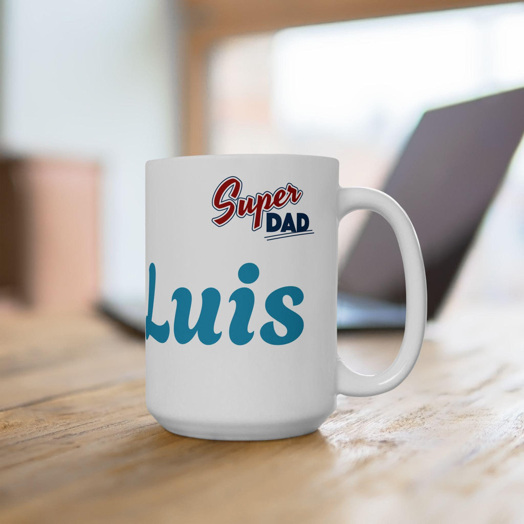 Best Dad Ever Coffee Mug | Personalized Father's Day Gift, Birthday Present for Dad, Classic Ceramic Cup