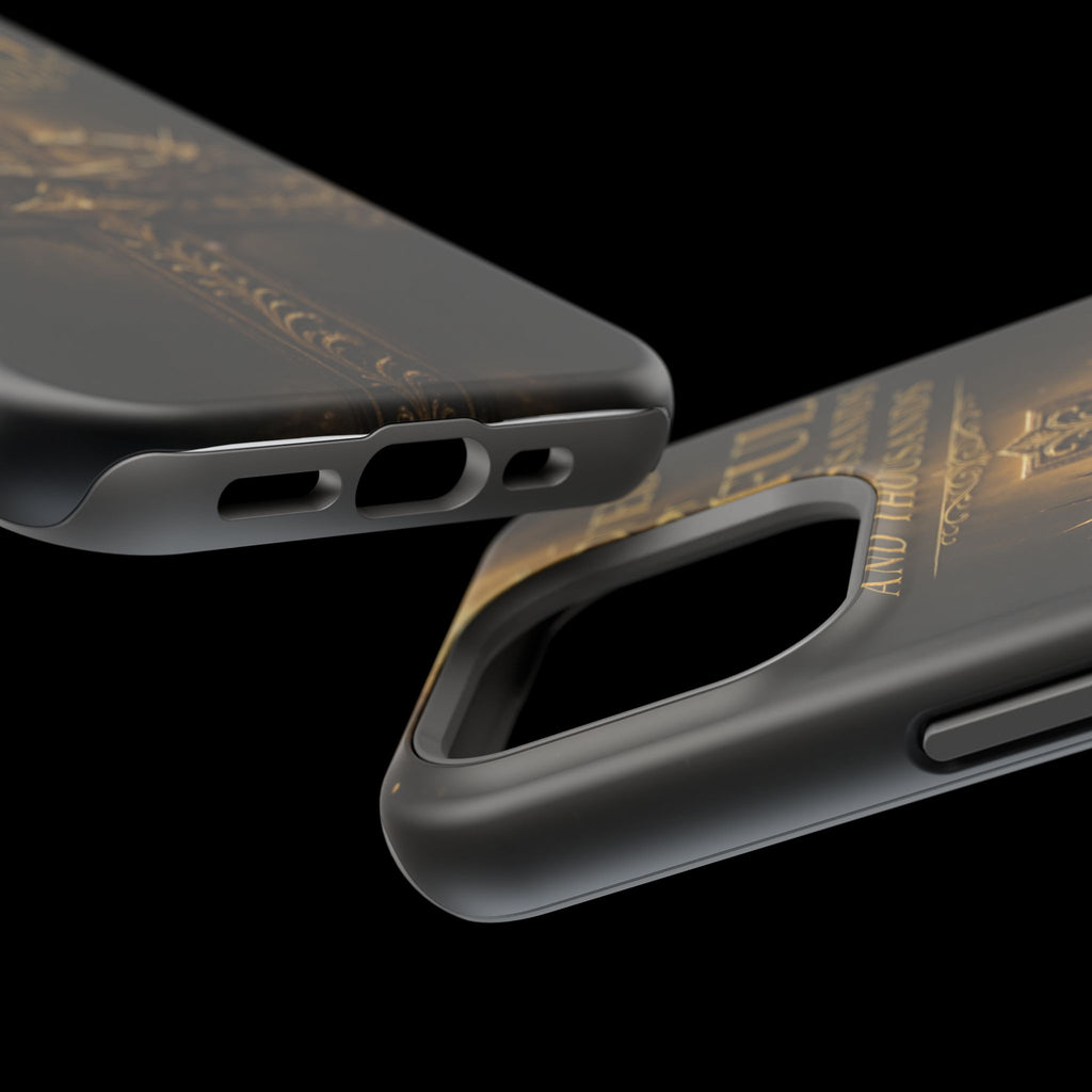 Magnetic Impact-Resistant Phone Case — "Most Beautiful" Cross with Crown of Thorns