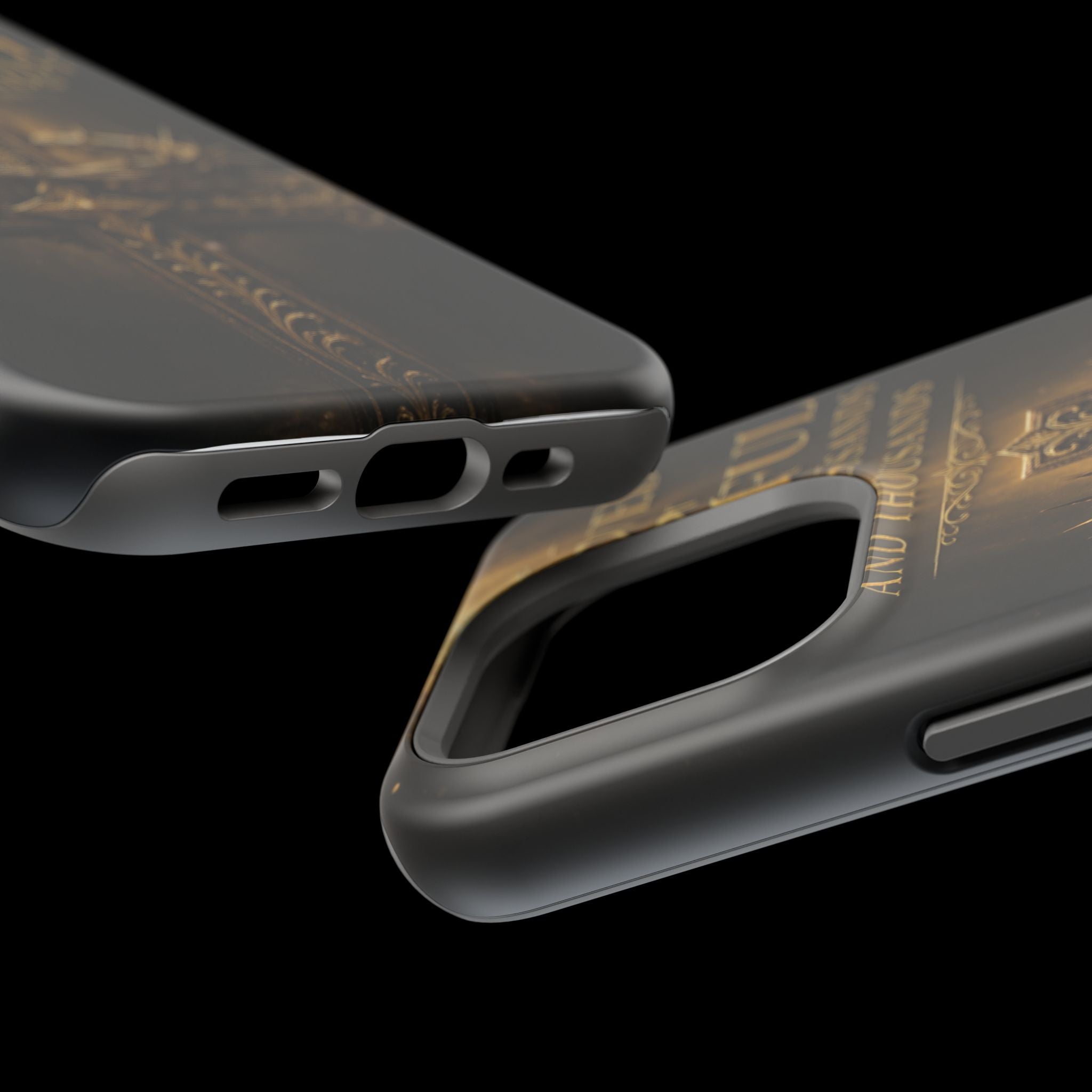 Magnetic Impact-Resistant Phone Case — "Most Beautiful" Cross with Crown of Thorns