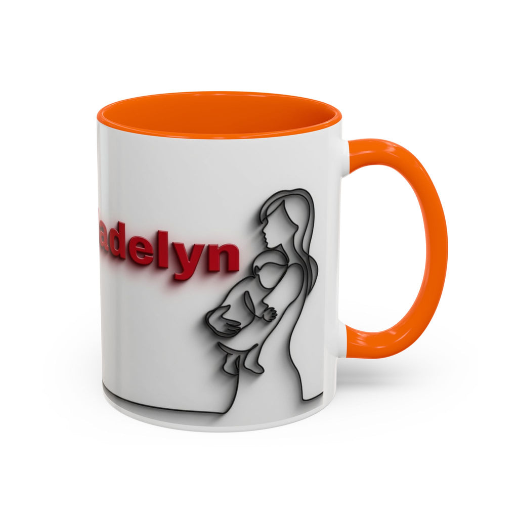 Custom Accent Coffee Mug - Perfect Gift for Moms, Personalized Mug, Valentines Day Gift, Unique Coffee Cup, Mother's Day