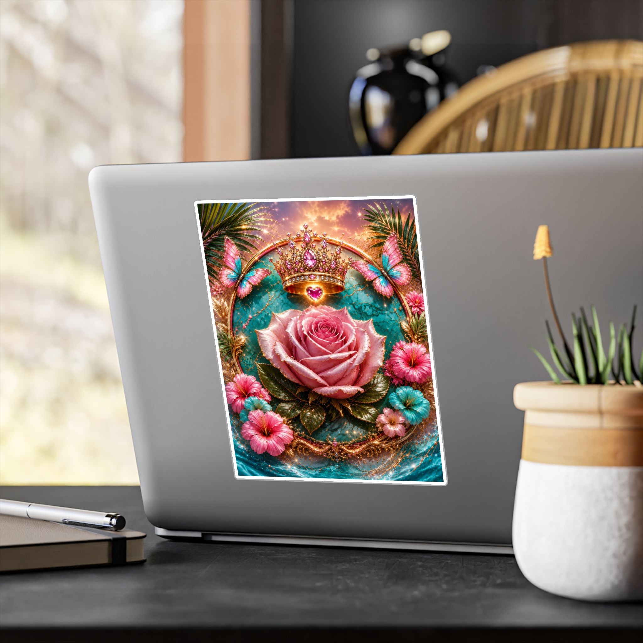 Royal Rose Kiss-Cut Vinyl Sticker