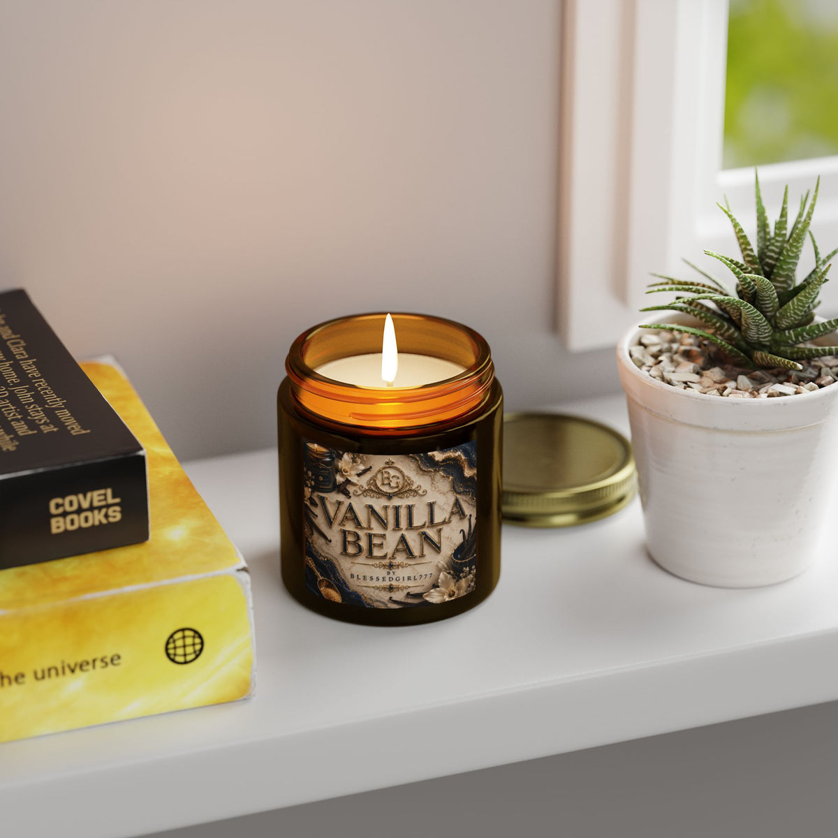 Vanilla Bean Coconut-Apricot Wax Candle (4oz & 9oz)
