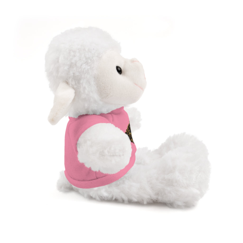 Personalized Teddy Bear with Pink Tee — Custom Name "Francesca" Plush Gift