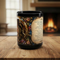 Inspirational Prayer Poem Mug 15oz | Black Stained Glass Faith & Hope Gift
