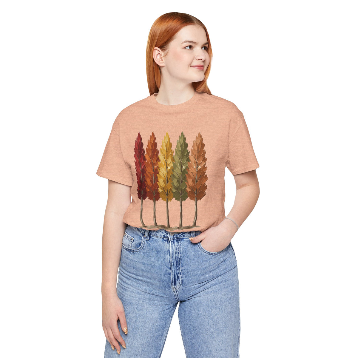 Thankful Season Autumn Trees T-Shirt | Thanksgiving Fall Tee