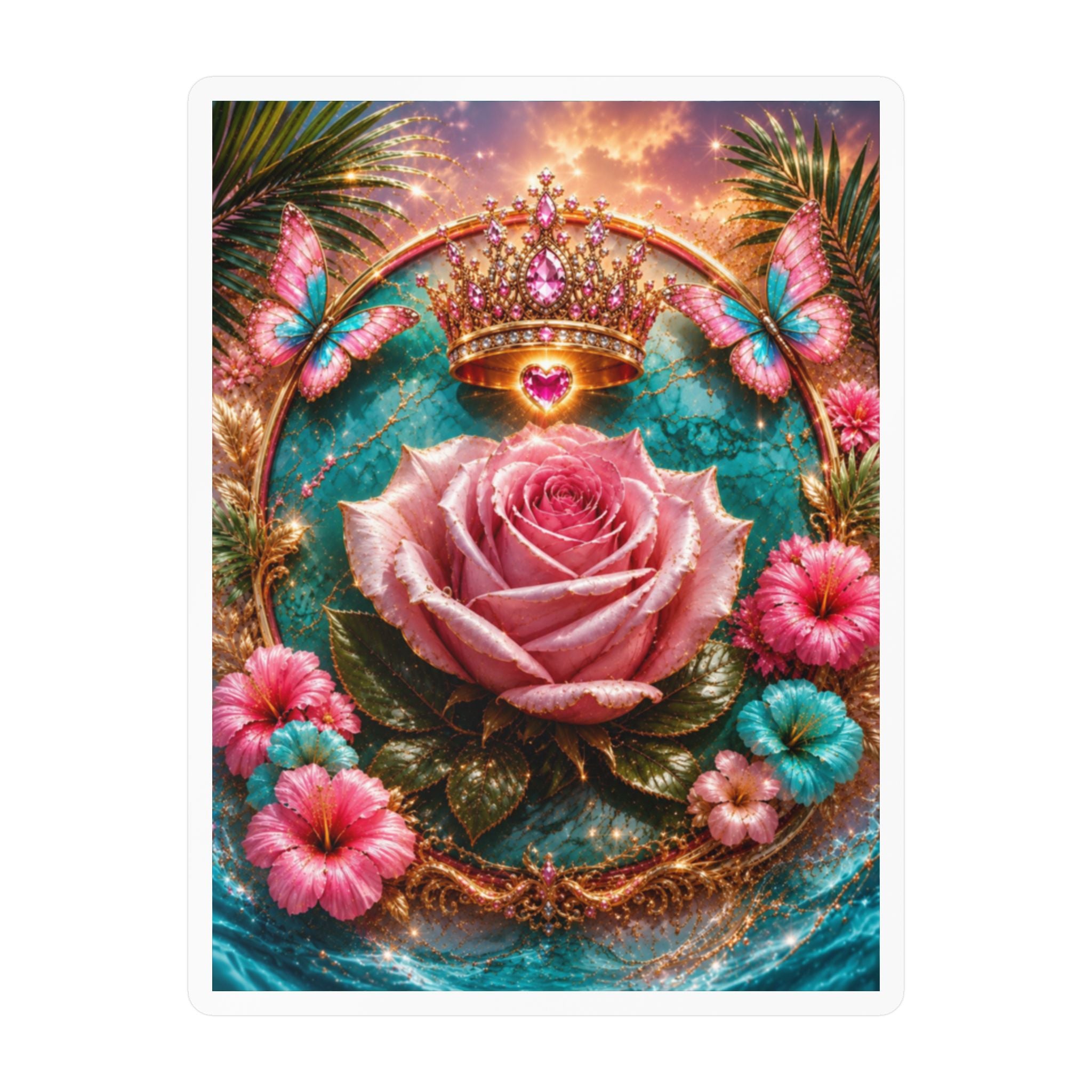 Royal Rose Kiss-Cut Vinyl Sticker