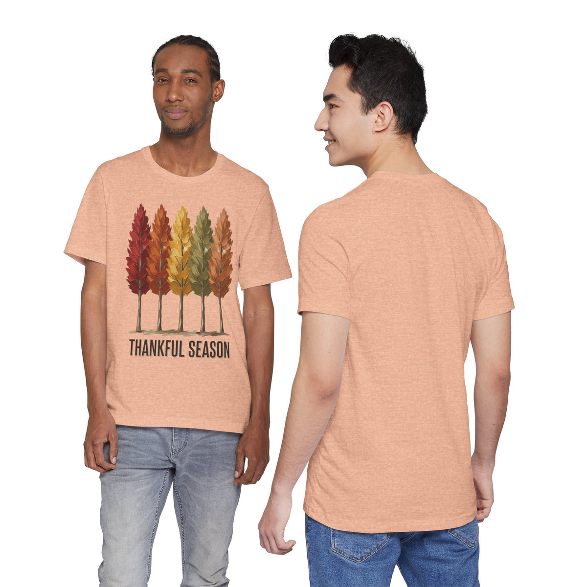 Thankful Season Autumn Trees T-Shirt | Thanksgiving Fall Tee