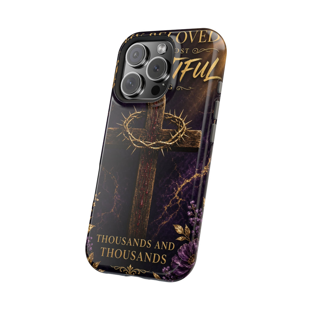 Christian Cross Magnetic Impact-Resistant Phone Case — "Beloved Most Beautiful" Scripture Design