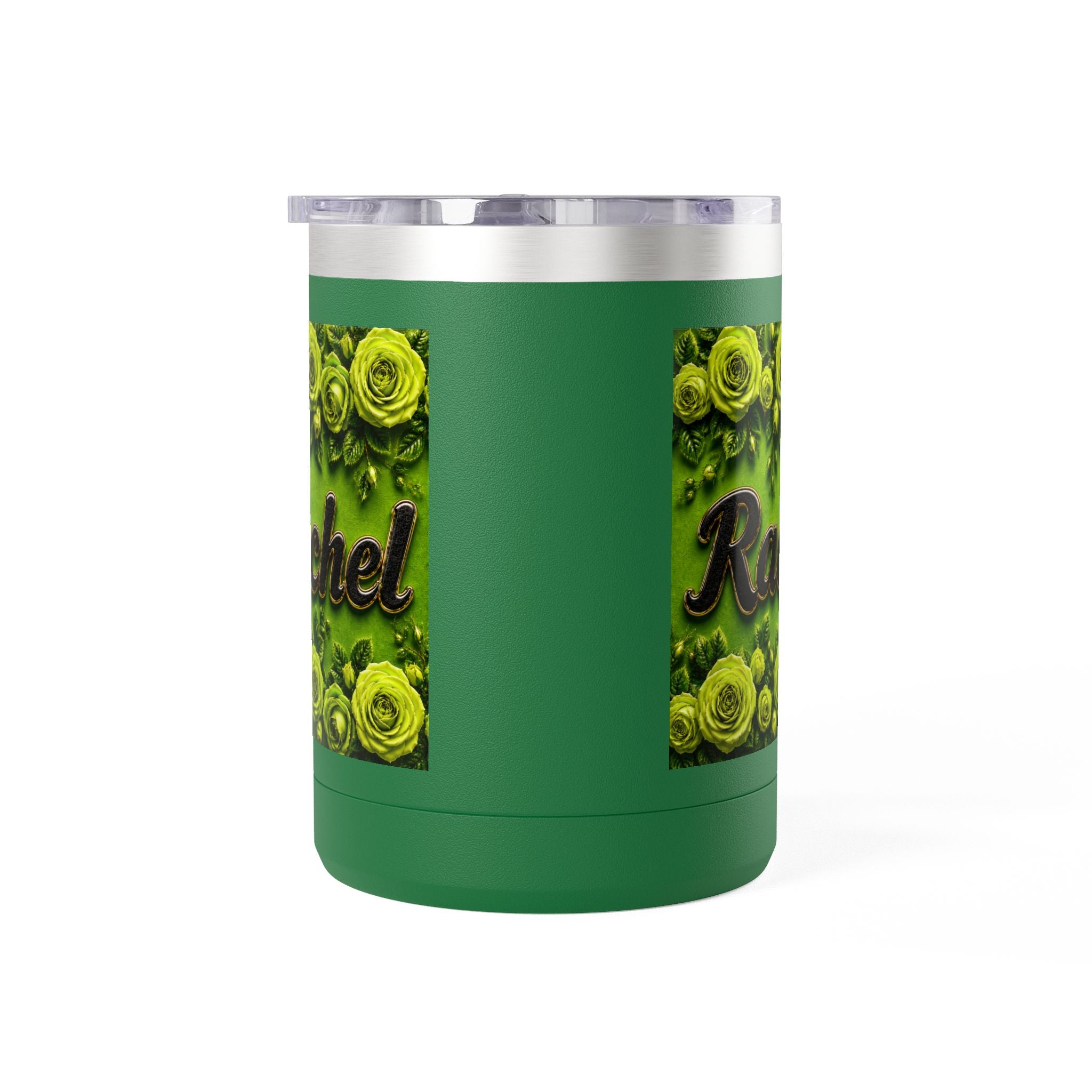 Personalized Rachel Floral 15oz Travel Mug — Insulated Coffee Tumbler