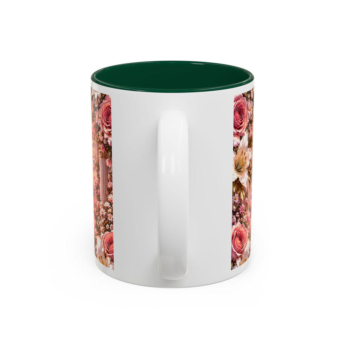 Personalized Gold Crest Name Mug — Custom Name & Date Two-Tone Accent