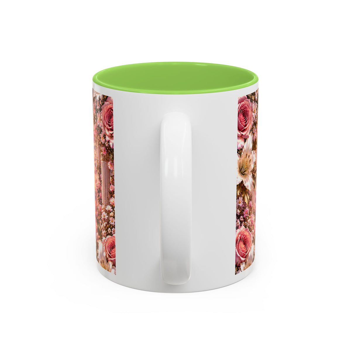 Personalized Gold Crest Name Mug — Custom Name & Date Two-Tone Accent