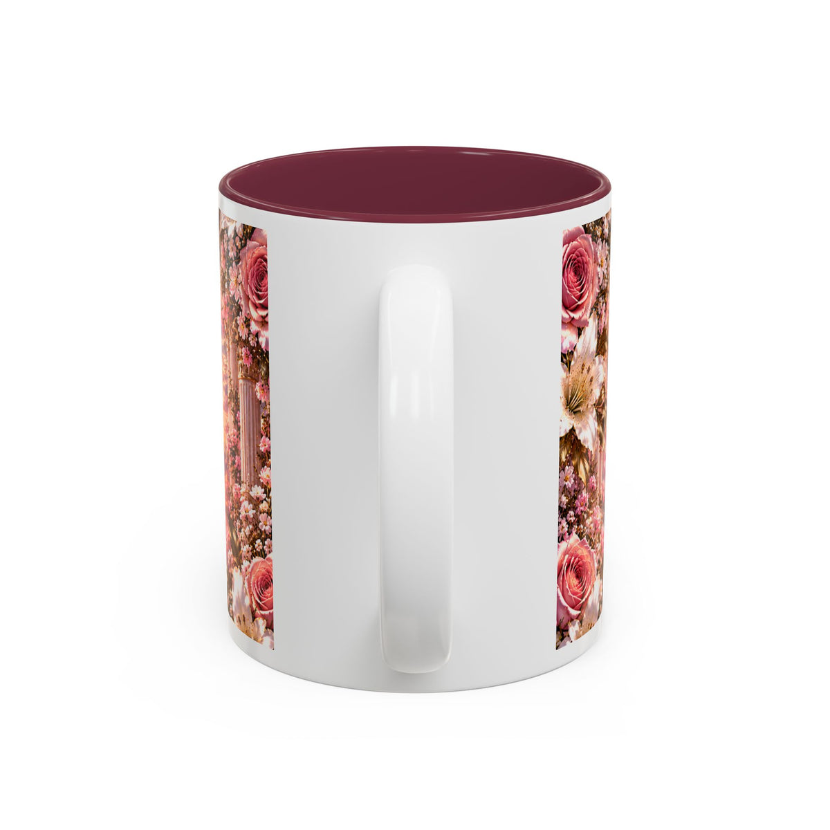 Personalized Gold Crest Name Mug — Custom Name & Date Two-Tone Accent